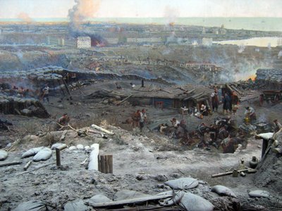 Das Panorama der Belagerung von Sewastopol von Franz Roubaud